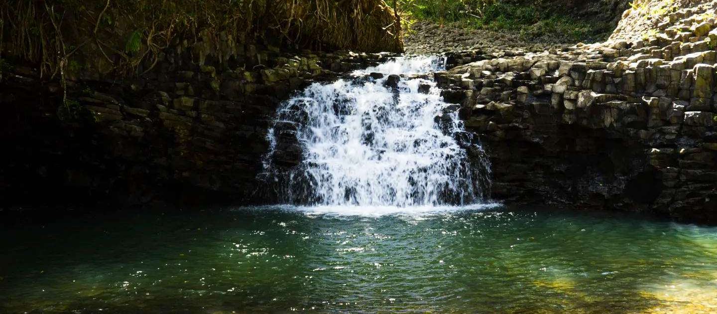 hike maui kayak snorkel waterfall hike combo beautiful waterfall maui