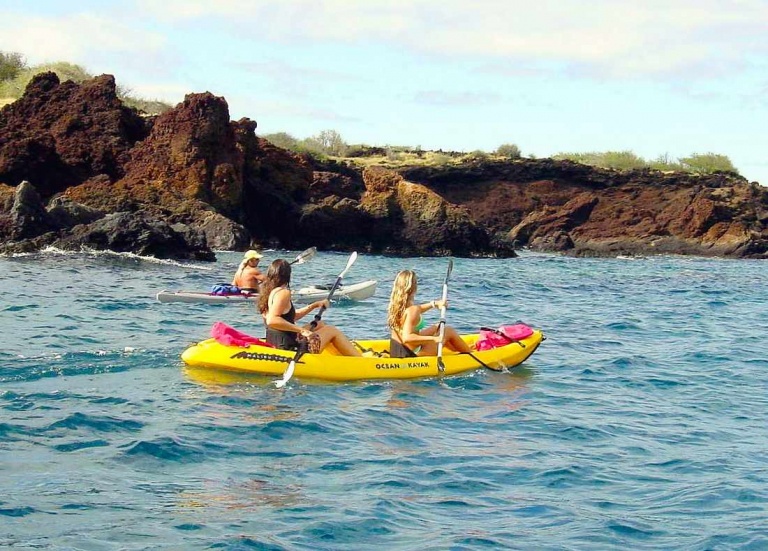 hike maui kayak snorkel waterfall hike combo kayaking