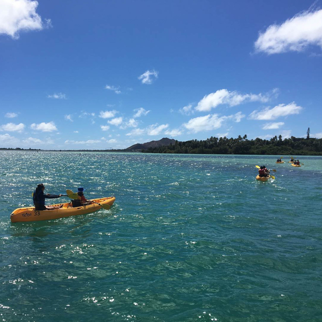 Holokaiadventures Kaneohe Bay Kayak Rentals Group Slide