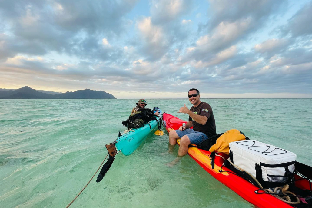Holokaiadventures Kaneohe Bay Kayak Rentals Self Guided Kayaking Two Men