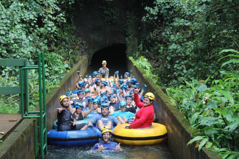 Kauaibackcountry Mountain Tubing On Kauai Group Of People 