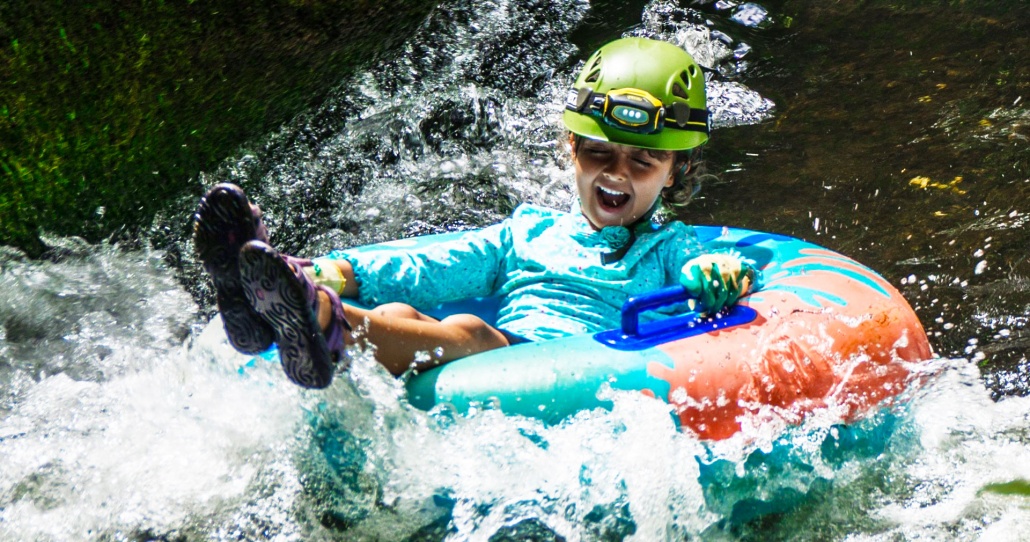 kid on kauai float tubing kauai back country adventure