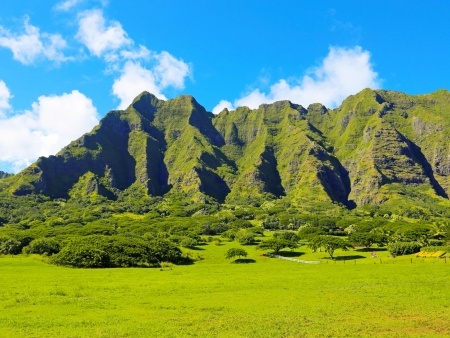 kualoa ranch film location of jurassic park in oahu hawaii shutterstock