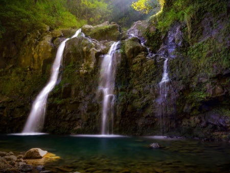 three bear falls road to hana maui