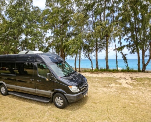 Pearl Harbor Tours Vehicles Sprinter Van Side View