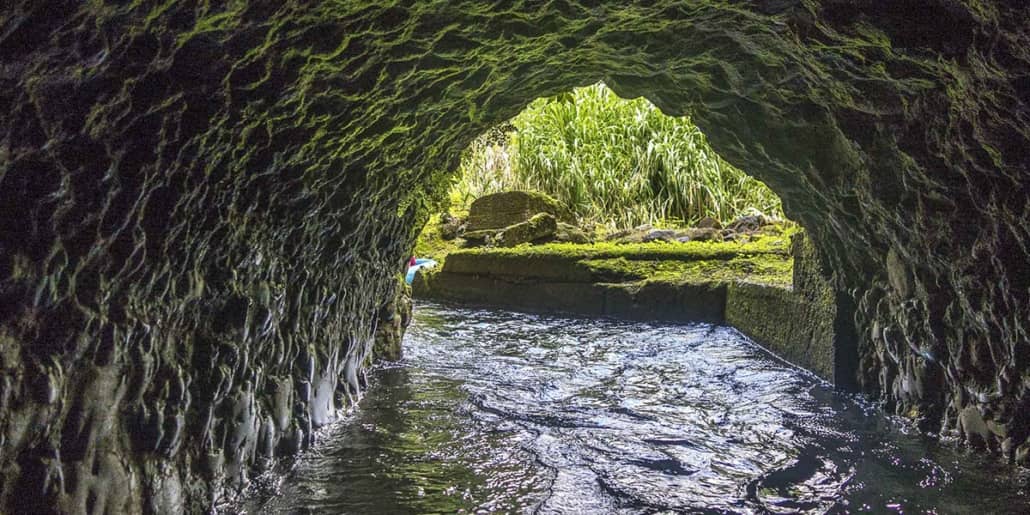 Mountain Tubing Canal Tunnel Kauai Back Country Photo