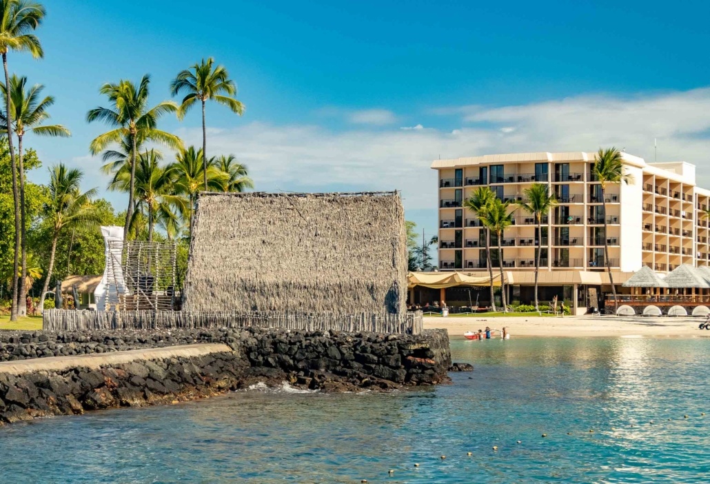 Kamehameha Hotel Kona with Ahuena Heiau Big Island