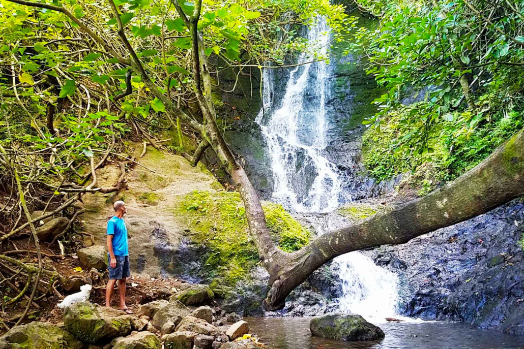 Kooloau Waterfall Hike Man 