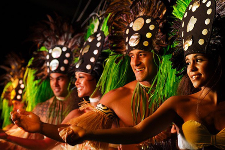Luau Dancers Line 