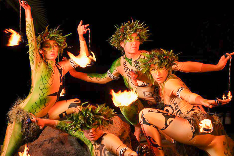 Luaukalamaku Feature Luau Kalamaku Fire Dance Group
