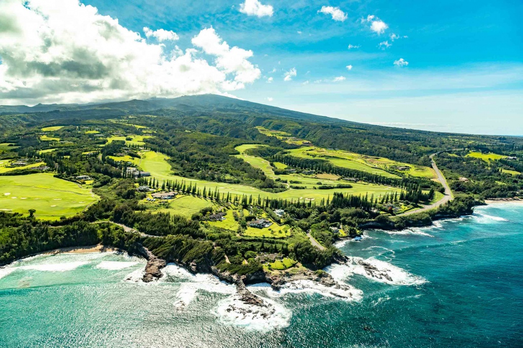 Helicopter Tour Maui West Maui Kapalua Plantation Golf Course