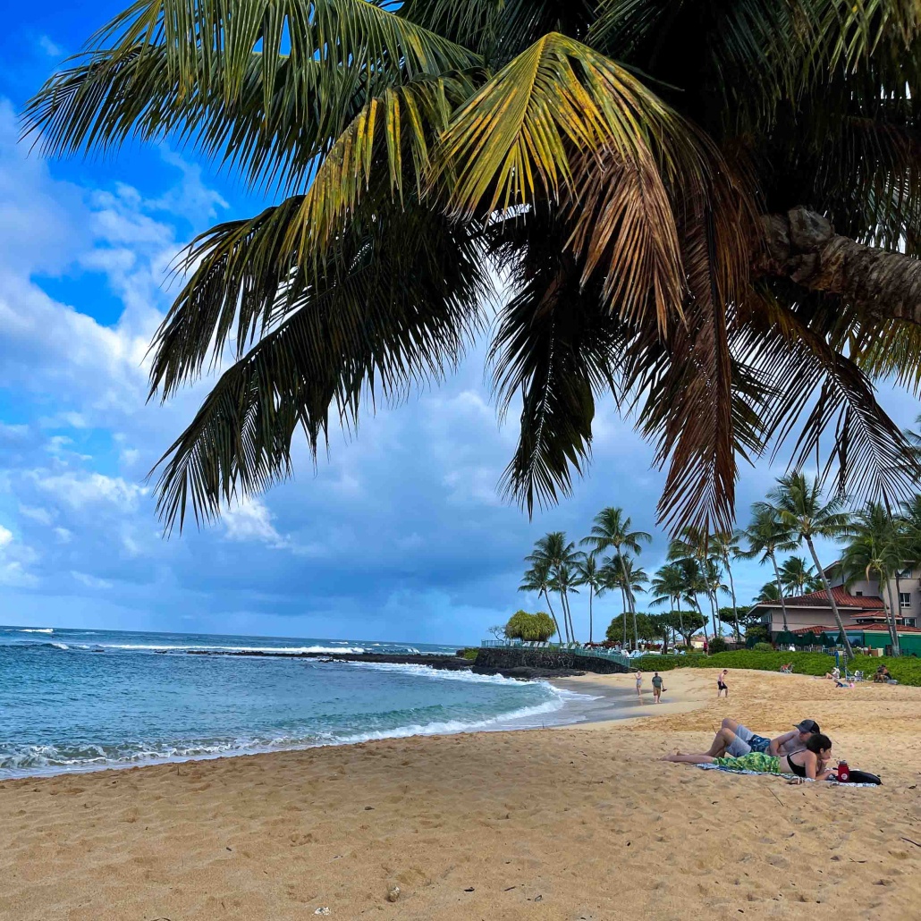 Aulii Luau At Poipu Beach Front View