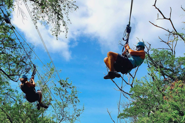 Coralcrater West Oahu Zipline Dual Racing Zipline Moment Together