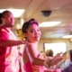 Star Of Honolulu Boat Hula Dancers in Dining Room Oahu