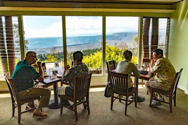 Volcano House Dining Room Visitors Kilauea Big Island