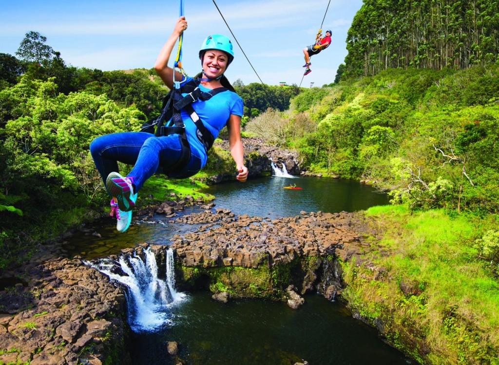 Big Island Zipline Over Umauma Waterfalls