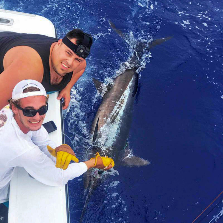 Bitemesportfishing Kona Coast Private Fishing Trips Two Mens And Blue Marlin