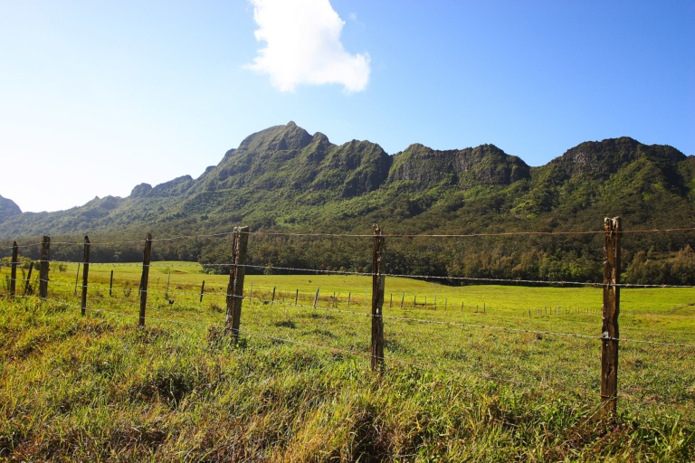 Mt.Haupu Views with Blue Sky