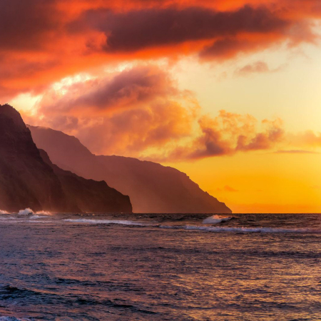 Beautiful Napali Sunset