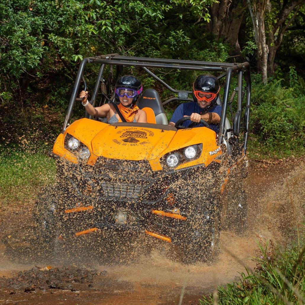 Kiputours Atv Waterfall Tour Waterfall Triple Trail Expedition In Kauai Kipu Tours