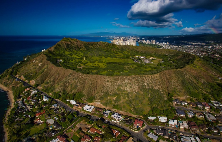 diamond head oahu island hawaii photo