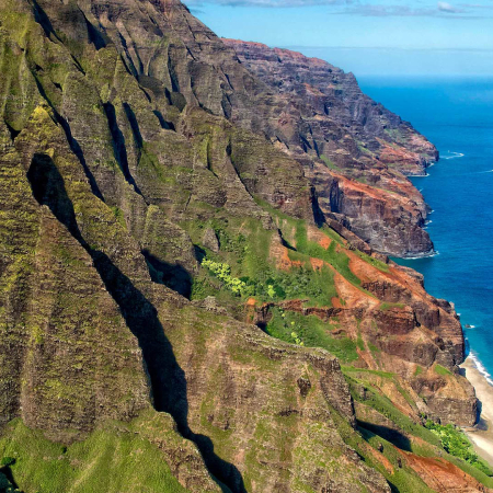 Kauai Napali Coast Aerial View Product