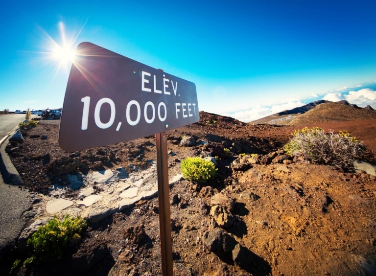 Haleakala Summit Hike Sign