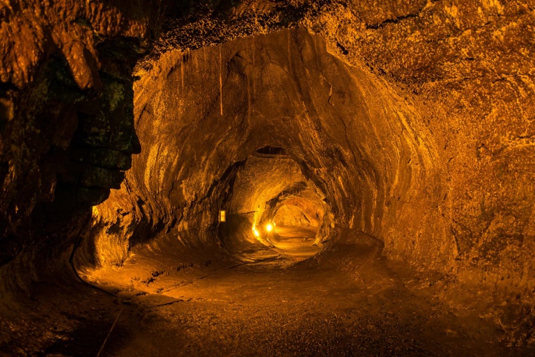 a lava cave in volcanoes national park big island kailani tours hawaii