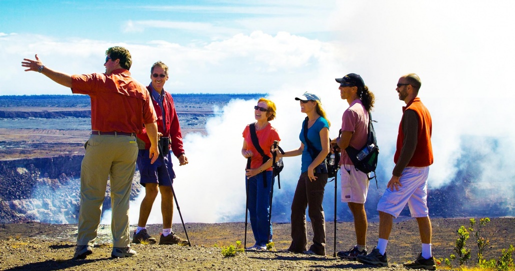 enjoy hiking around halemaumau crater with a tour guide big island hawaii forest
