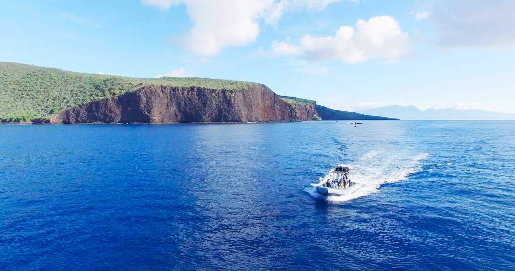 hawaii ocean rafting snorkel in breathtaking view lanai