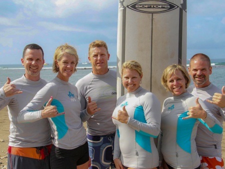 lahaina group surf lesson banner