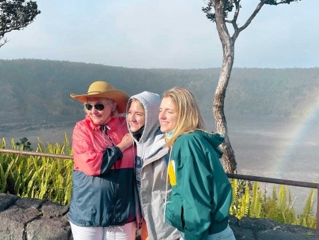 lucky guests caught a rainbow on their visit to hawaii volcanoes national park kailani tours hawaii big island