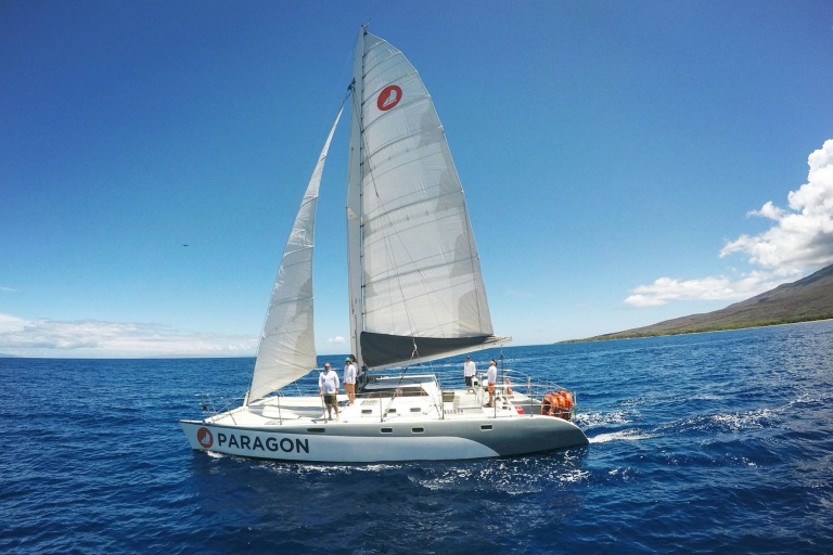 Sailmaui Lanai Coas Snorkel Feature Sailboat Beach