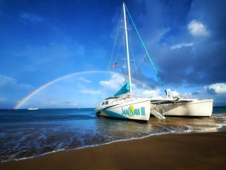 Sea Maui Boat Rainbow