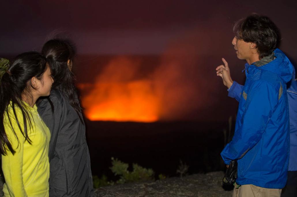 seeing the volcanos lava glow twilight volcano and stargazing tour