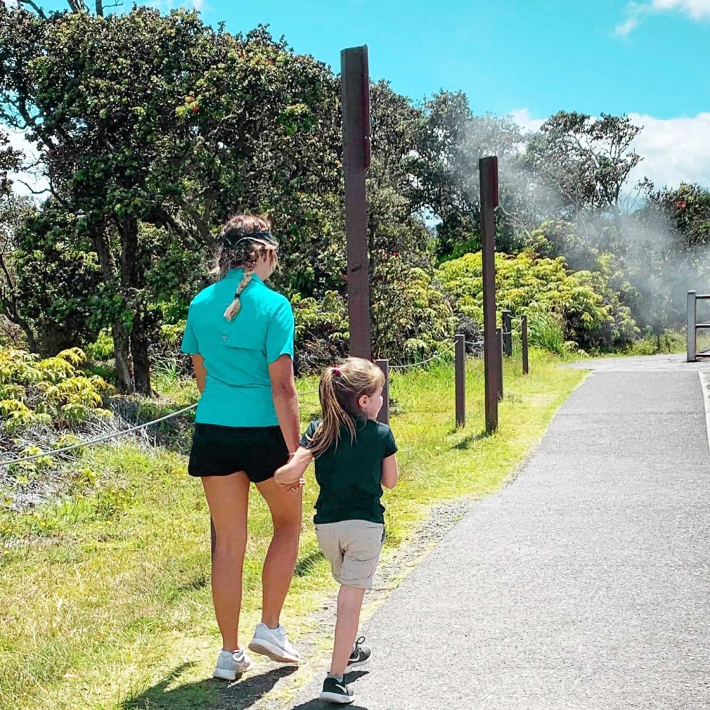 visitors travel over wild landscapes of the active kilauea volcano kailani tours hawaii big island