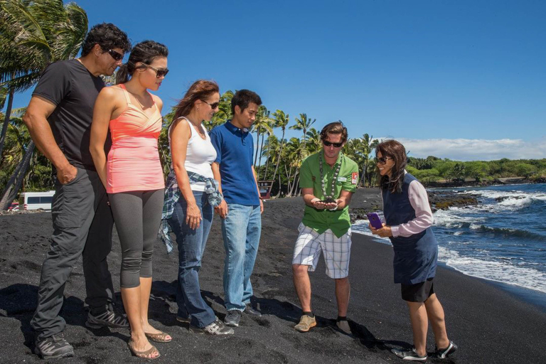 Wasabitourshawaii Big Island Grand Sightseeing Tour Black Sand Beach Group People