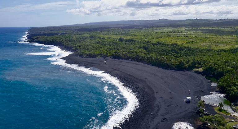 Wasabitourshawaii Big Island Grand Sightseeing Tour Overview Shore Black Sand Beach 