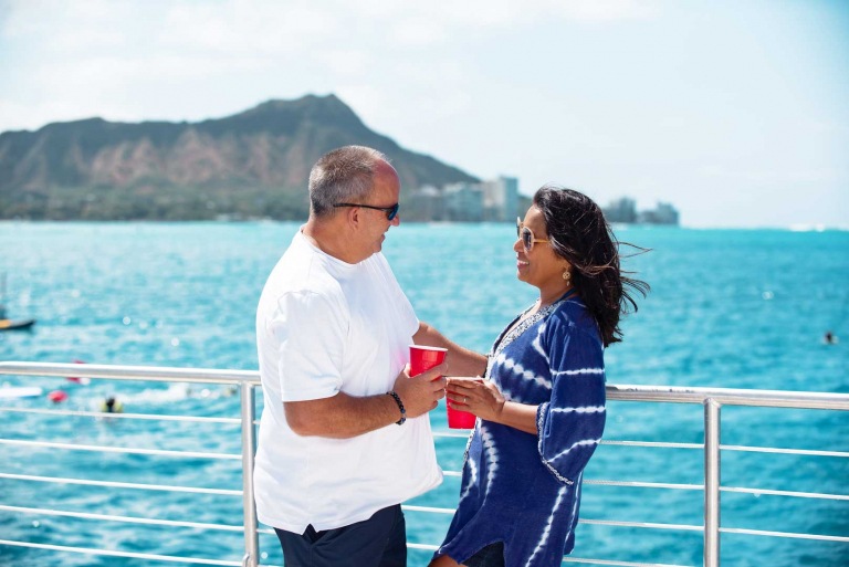 a sunset sail to diamond head port waikiki cruises