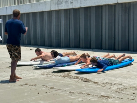 Djsurfingschool North Shore Group Surfing Lesson Teaching Slide