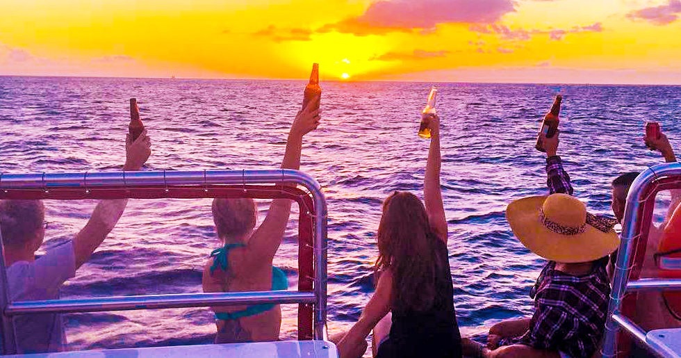 Hawaii Glass Bottom Boats Sunset Cruise off of Waikiki