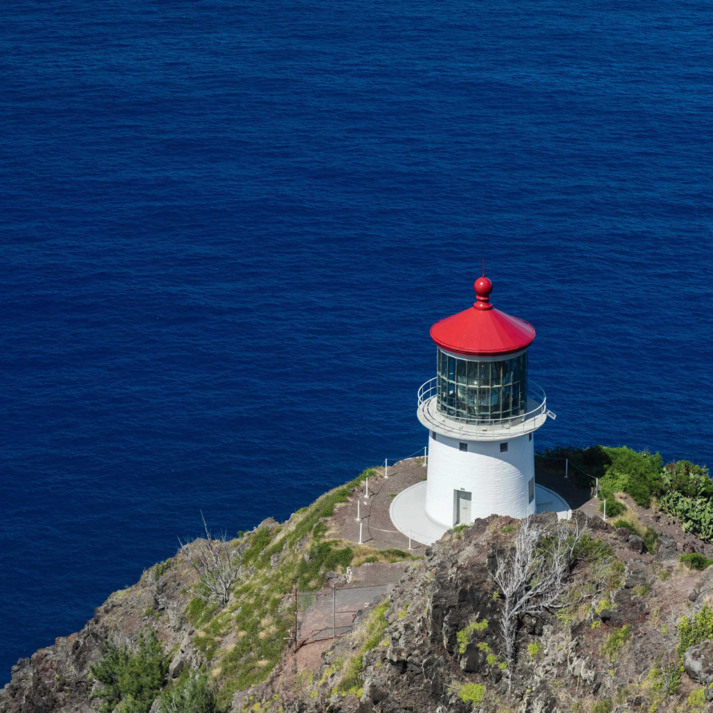 Kaimanatours Lighthouse Trail Hike Lighthouse On Top Of Mountain