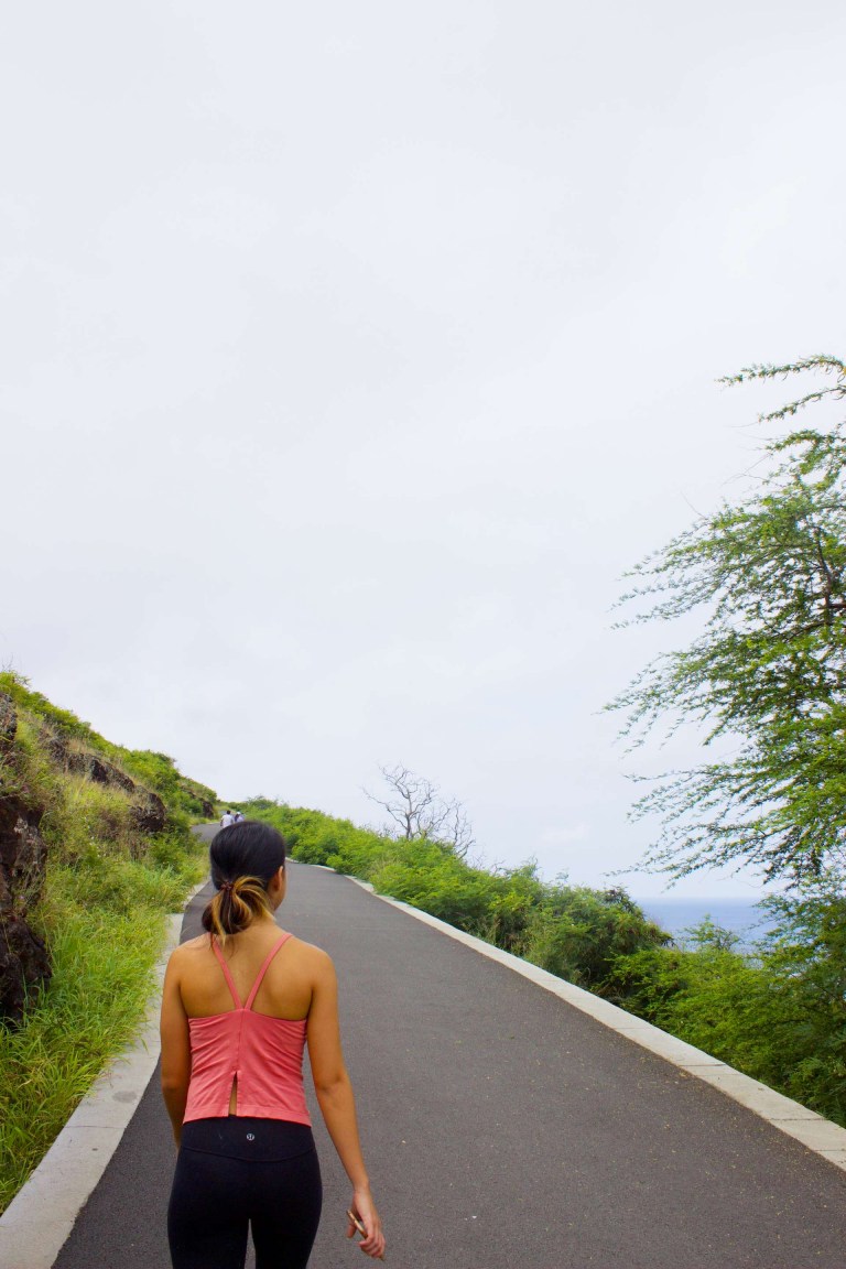 makapuu point lighthouse trail hike girl hiking scaled
