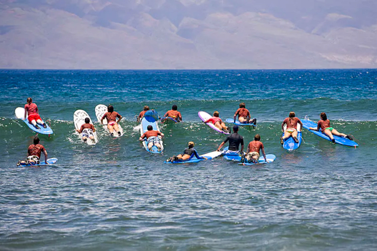 Mauiecotours Kalama Park Surfing Lessons Group Surfing