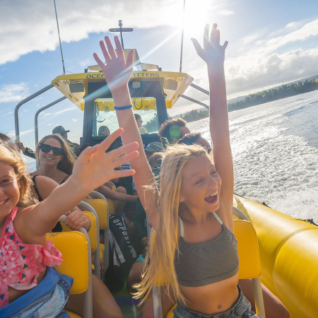 North Shore Private Raft Tour Ocean Outfitters Hawaii Pic