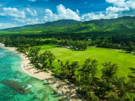 north shore aerial photo