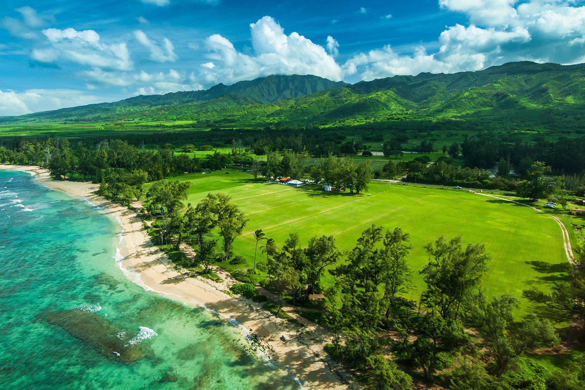 north shore aerial photo