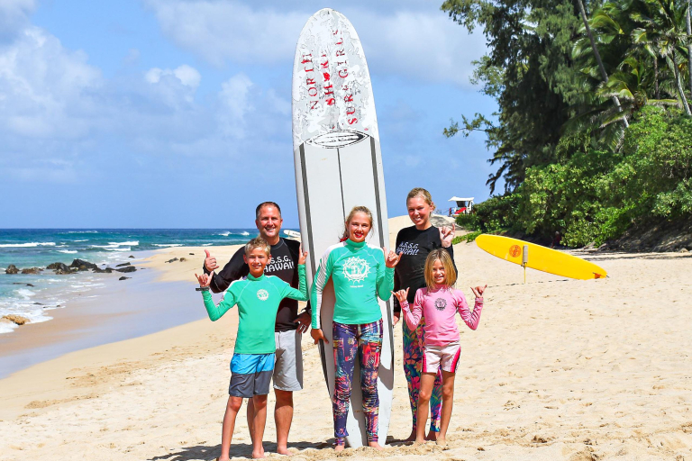 Northshoresurfgirls North Shore Turtle Tour And Surfing Lesson Feature Create Memories For The Whole Family Happy Time