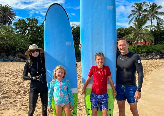 Northshoresurfgirls North Shore Turtle Tour And Surfing Lesson Slider Family