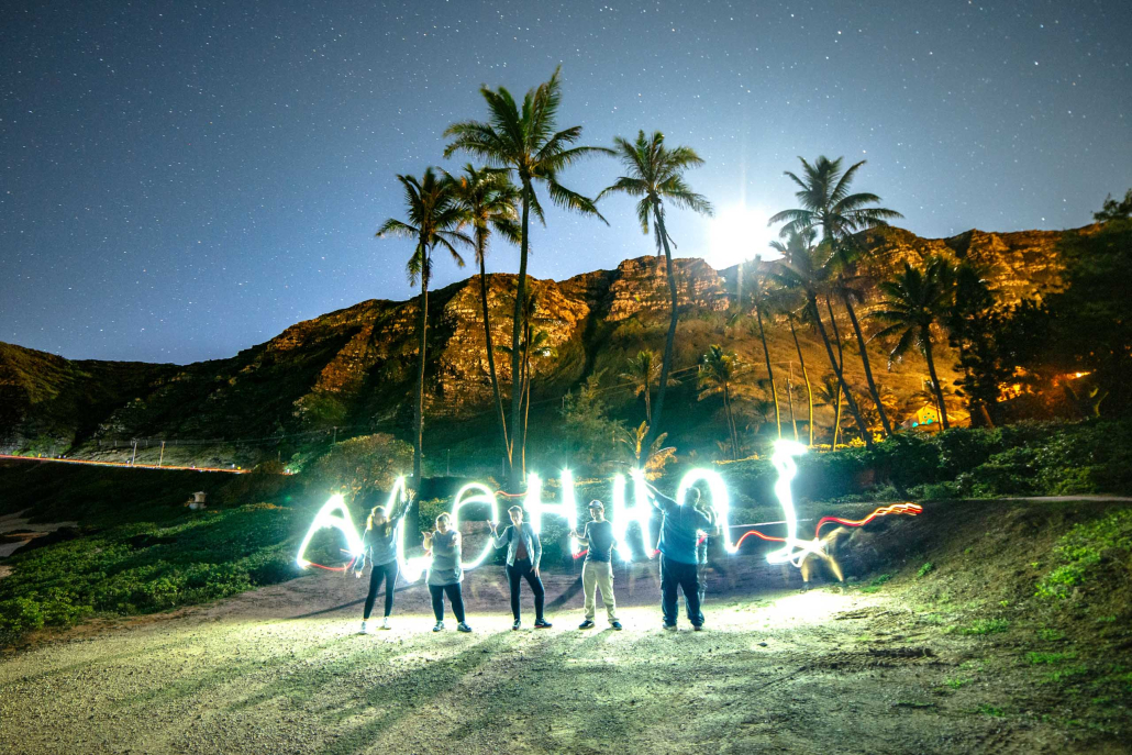 Oahuphotographytours Honolulu Night Sky Experience Lightpainting